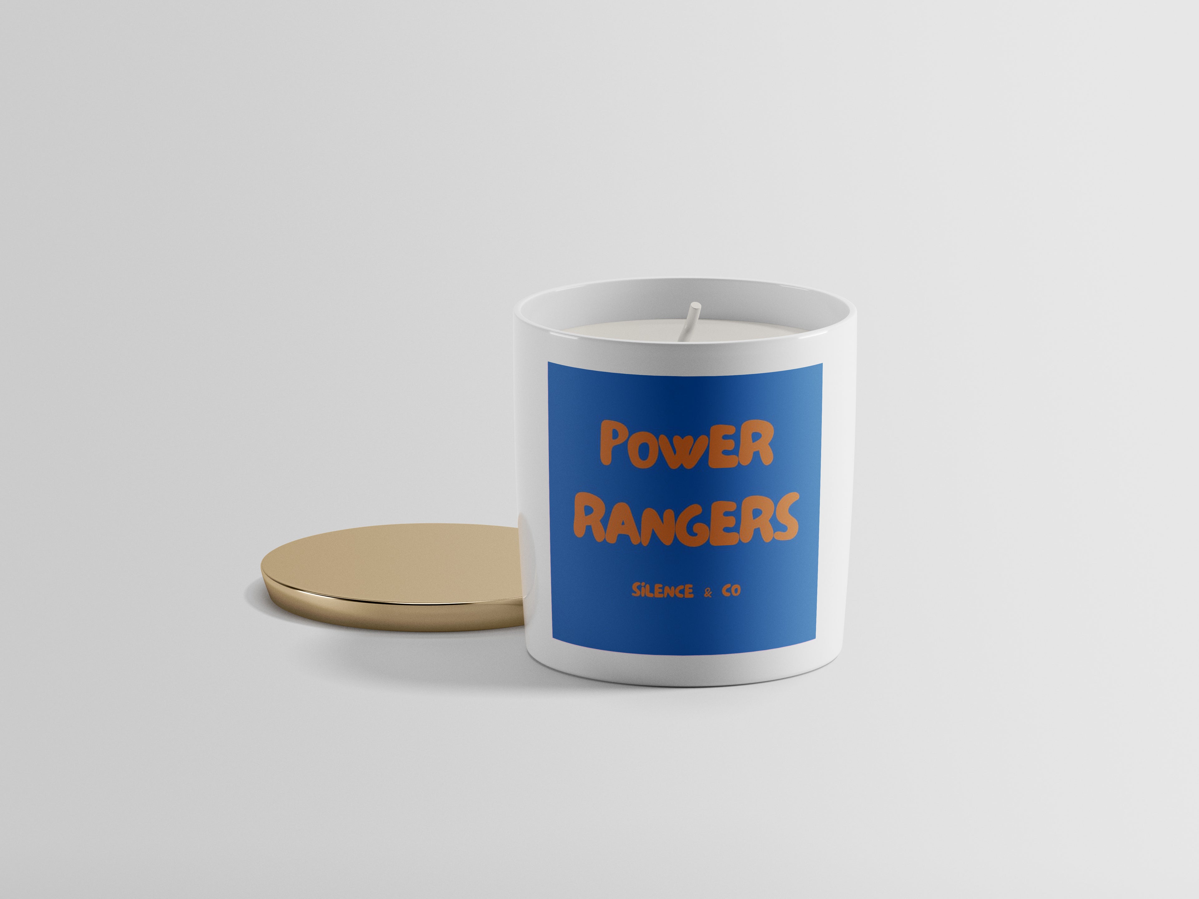 Świeca sojowa - Power Rangers